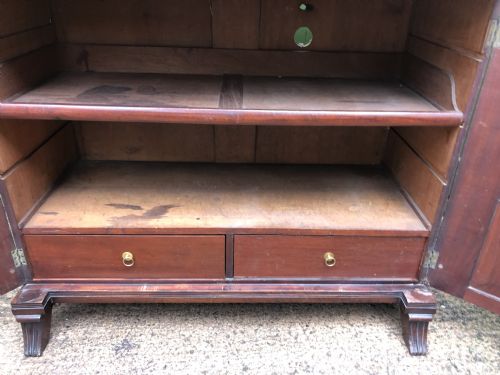 FINE QUALITY EARLY C19TH ENGLISH EMPIRE STYLE MAHOGANY SIDE CABINET ATTRIBUTED TO SJAMAR LONDON - ADDITIONAL PHOTO 6