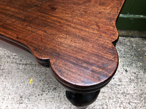 MID C18TH GEORGE II PERIOD MAHOGANY FOLDOVER TOP CARD OR GAMING TABLE - ADDITIONAL PHOTO 10