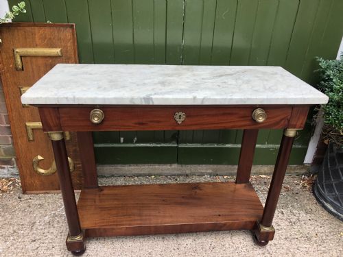 fig 2. Early C19th French mahogany Empire design console table .