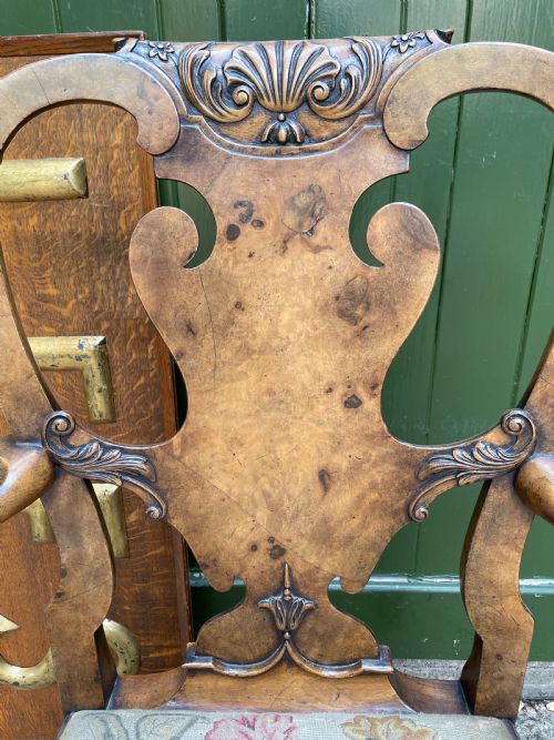 A FINE QUALITY EARLY C20TH GEORGE II PERIOD REVIVAL WALNUT ARMCHAIR - ADDITIONAL PHOTO 14