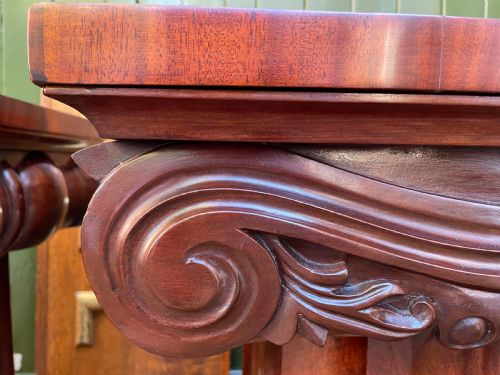 RARE MATCHED PAIR OF EARLY C19TH WILLIAM IV MAHOGANY WASHSTANDS OR BEDSIDE TABLES OF CLASSICAL ARCHITECTURAL FORM - ADDITIONAL PHOTO 16