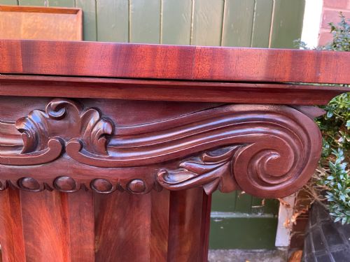 RARE MATCHED PAIR OF EARLY C19TH WILLIAM IV MAHOGANY WASHSTANDS OR BEDSIDE TABLES OF CLASSICAL ARCHITECTURAL FORM - ADDITIONAL PHOTO 17