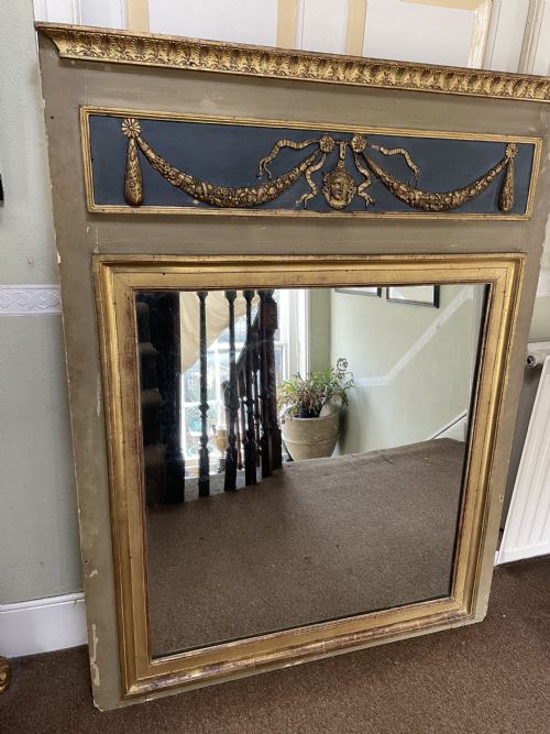 Early C19th French Empire Style ‘Trumeau’  Mirror .