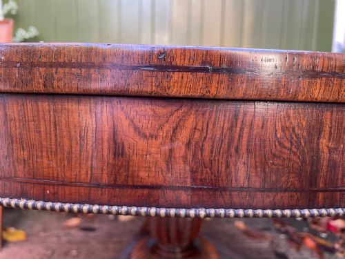 AN EXCEPTIONAL QUALITY EARLY C19TH REGENCY PERIOD ROSEWOOD CENTRE TABLE - ADDITIONAL PHOTO 4