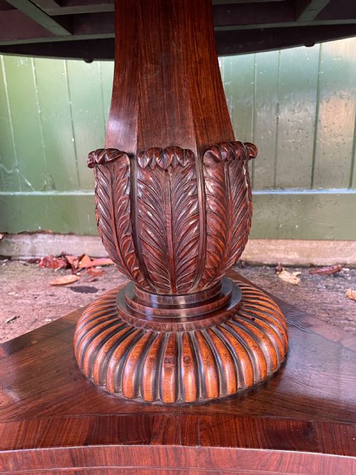 AN EXCEPTIONAL QUALITY EARLY C19TH REGENCY PERIOD ROSEWOOD CENTRE TABLE - ADDITIONAL PHOTO 6