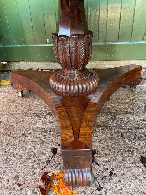 AN EXCEPTIONAL QUALITY EARLY C19TH REGENCY PERIOD ROSEWOOD CENTRE TABLE - ADDITIONAL PHOTO 11