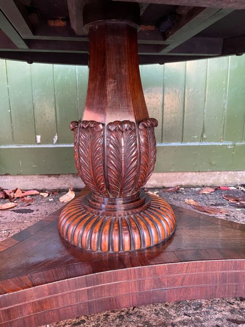AN EXCEPTIONAL QUALITY EARLY C19TH REGENCY PERIOD ROSEWOOD CENTRE TABLE - ADDITIONAL PHOTO 13
