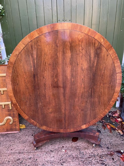 AN EXCEPTIONAL QUALITY EARLY C19TH REGENCY PERIOD ROSEWOOD CENTRE TABLE - ADDITIONAL PHOTO 15