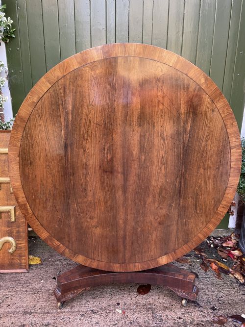 AN EXCEPTIONAL QUALITY EARLY C19TH REGENCY PERIOD ROSEWOOD CENTRE TABLE - ADDITIONAL PHOTO 22