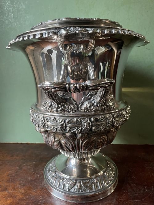 FINE EARLY C19TH REGENCY PERIOD OLD SHEFFIELD PLATE WINECOOLER BY MATTHEW BOULTON CO - ADDITIONAL PHOTO 2