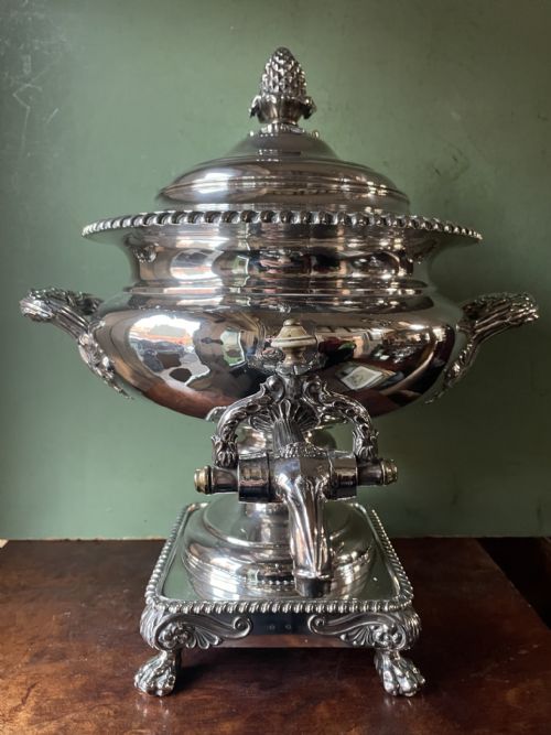 C19th Regency Period “Old Sheffield Plate” Samovar or Hot-water Urn by Matthew Boulton .