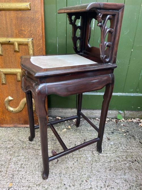 SET OF LATE C19TH EARLY C20TH CHINESE QING DYNASTY CARVED HARDWOOD HALL FURNITURE - ADDITIONAL PHOTO 13