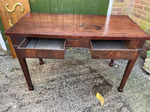 LATE C18TH GEORGE III CHIPPENDALE PERIOD RECTANGULAR MAHOGANY PIER OR SERVING TABLE - ADDITIONAL PHOTO 6