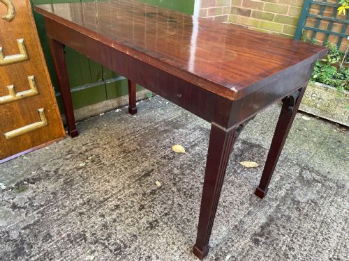 LATE C18TH GEORGE III CHIPPENDALE PERIOD RECTANGULAR MAHOGANY PIER OR SERVING TABLE - ADDITIONAL PHOTO 15
