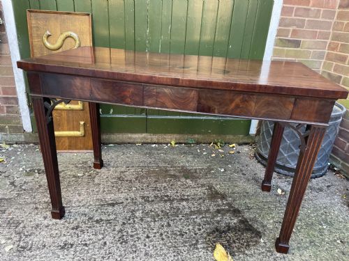 LATE C18TH GEORGE III CHIPPENDALE PERIOD RECTANGULAR MAHOGANY PIER OR SERVING TABLE - ADDITIONAL PHOTO 26