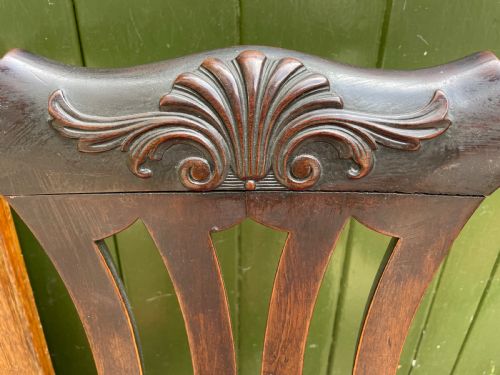 PAIR OF C19TH GEORGE II PERIOD REVIVAL MAHOGANY ARMCHAIRS PROBABLY IRISH - ADDITIONAL PHOTO 3