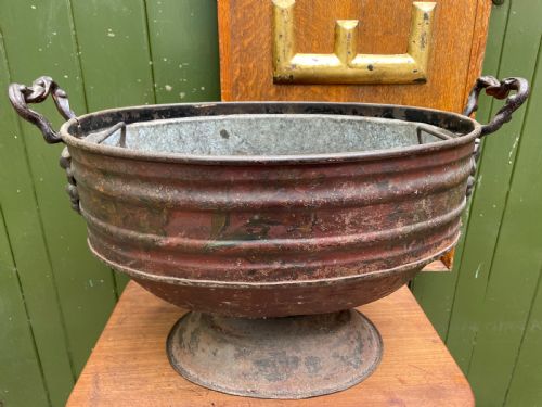 SCARCE EARLY C19TH PONTYPOOL TYPE JAPANNED DECORATED TINWARE LIDDED WINECOOLER - ADDITIONAL PHOTO 17
