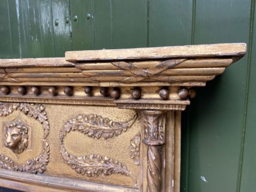 LARGESCALE EARLY C19TH REGENCY PERIOD CARVED GILTWOOD PIER MIRROR - ADDITIONAL PHOTO 4