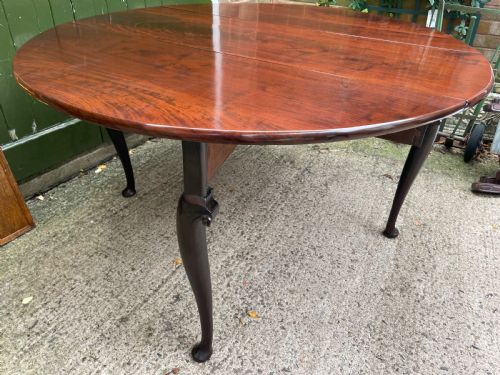 MID C18TH GEORGE II PERIOD CUBAN MAHOGANY OVAL DROPLEAF TABLE OF GOOD LARGE SCALE AND PROPORTIONS - ADDITIONAL PHOTO 14