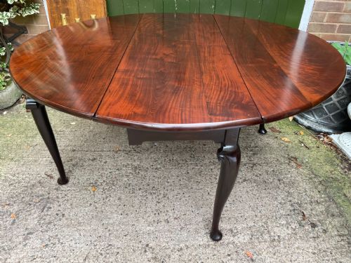 MID C18TH GEORGE II PERIOD CUBAN MAHOGANY OVAL DROPLEAF TABLE OF GOOD LARGE SCALE AND PROPORTIONS - ADDITIONAL PHOTO 17