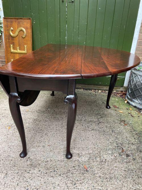 MID C18TH GEORGE II PERIOD CUBAN MAHOGANY OVAL DROPLEAF TABLE OF GOOD LARGE SCALE AND PROPORTIONS - ADDITIONAL PHOTO 18
