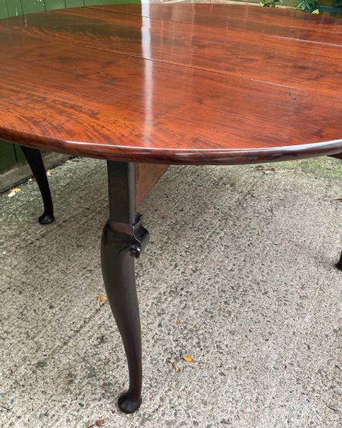 MID C18TH GEORGE II PERIOD CUBAN MAHOGANY OVAL DROPLEAF TABLE OF GOOD LARGE SCALE AND PROPORTIONS - ADDITIONAL PHOTO 22
