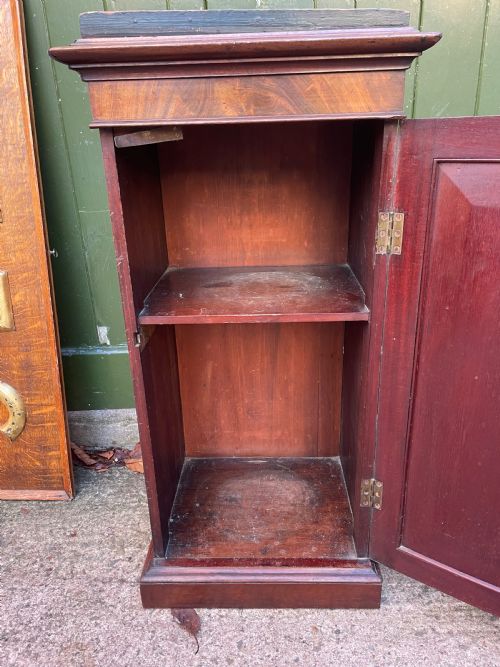 EARLY C19TH LATE GEORGIAN PERIOD MAHOGANY PEDESTAL CUPBOARD SCULPTURE STAND - ADDITIONAL PHOTO 4