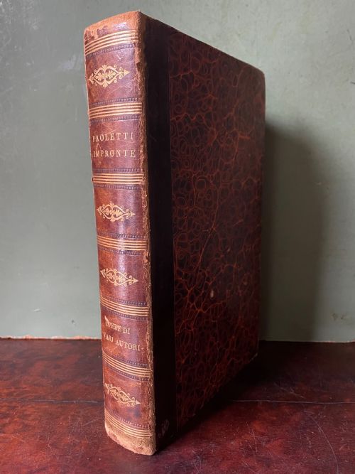 Mid C19th Italian ‘Grand Tour’ Souvenir Double-sided Faux Book Containing a Selection of Various Plaster Intaglios by Paoletti.