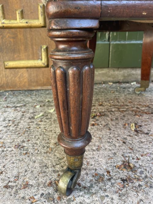 EARLY C19TH GEORGE IV PERIOD MAHOGANY LIBRARY ARMCHAIR OF CURULE DESIGN - ADDITIONAL PHOTO 8