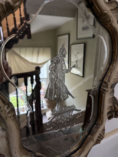 PAIR OF HIGHLY DECORATIVE C19TH ITALIAN VENETIAN ROCOCO STYLE POLYCHROME AND CARVED GILTWOOD MIRRORS IN THE C18TH TASTE - ADDITIONAL PHOTO 10