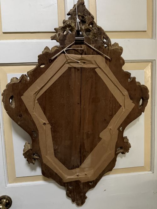 PAIR OF HIGHLY DECORATIVE C19TH ITALIAN VENETIAN ROCOCO STYLE POLYCHROME AND CARVED GILTWOOD MIRRORS IN THE C18TH TASTE - ADDITIONAL PHOTO 13