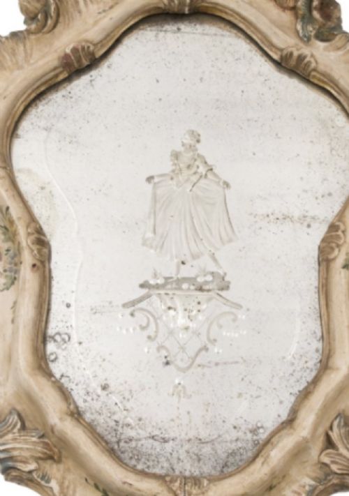 PAIR OF HIGHLY DECORATIVE C19TH ITALIAN VENETIAN ROCOCO STYLE POLYCHROME AND CARVED GILTWOOD MIRRORS IN THE C18TH TASTE - ADDITIONAL PHOTO 20