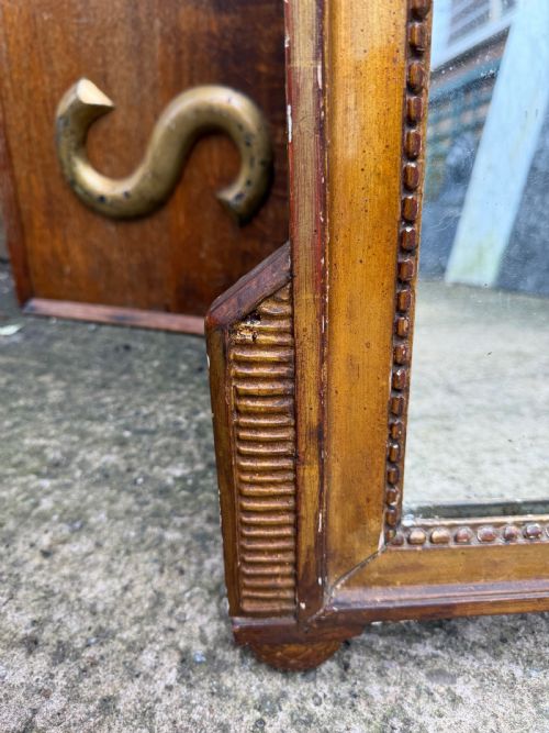 LARGE LATE C18TH FRENCH GILTWOOD FRAMED MIRROR - ADDITIONAL PHOTO 4
