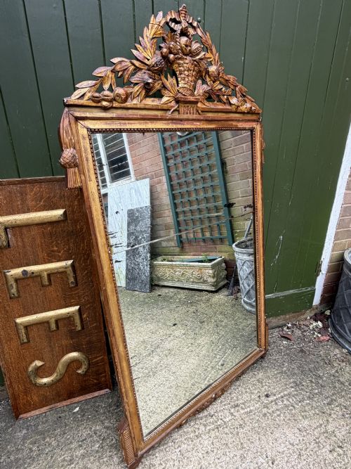LARGE LATE C18TH FRENCH GILTWOOD FRAMED MIRROR - ADDITIONAL PHOTO 10