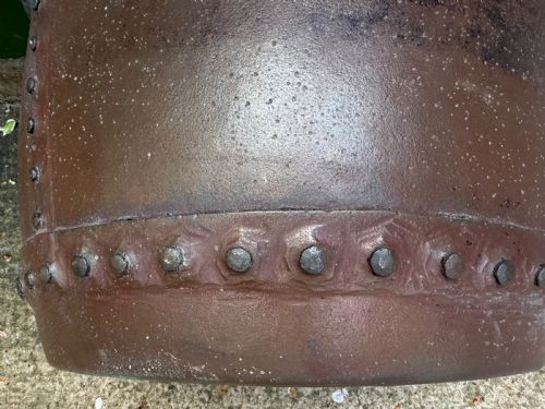 MATCHED PAIR OF C19TH WEATHERED COPPER COPPERS WITH GOOD PATINA AND VERDIGRIS SURFACE - ADDITIONAL PHOTO 13