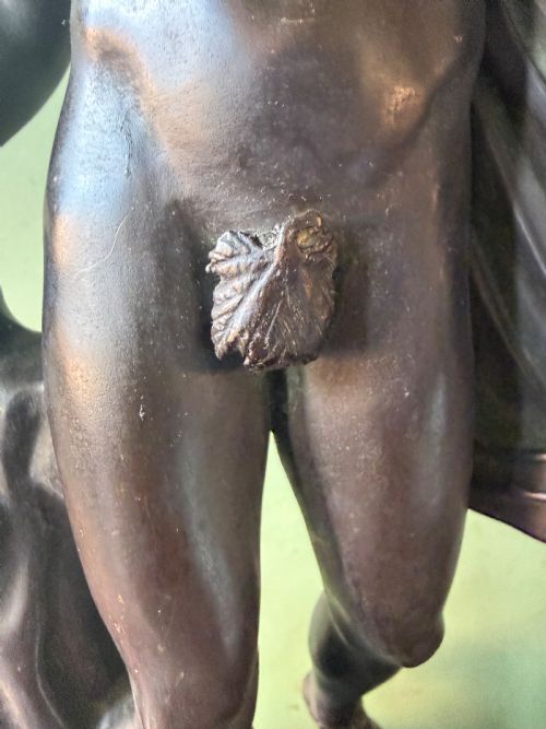 LATE C19TH ITALIAN GRAND TOUR BRONZE SOUVENIR REDUCTION AFTER THE ANTIQUE OF THE APOLLO BELVEDERE - ADDITIONAL PHOTO 8