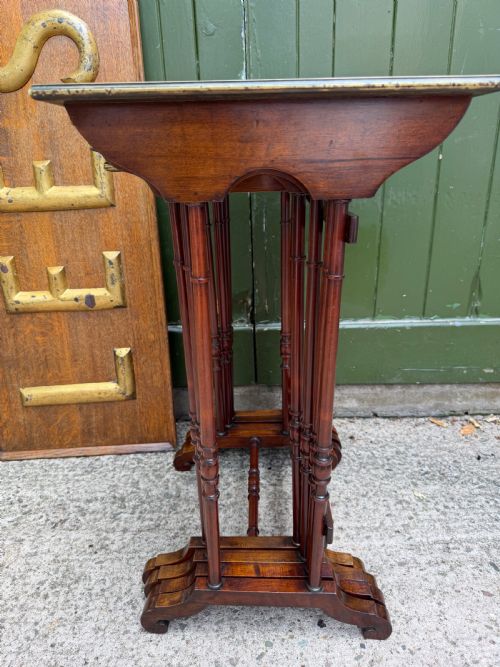 EARLY C19TH REGENCY PERIOD QUARTETTO OF BRASSINLAID ROSEWOOD NESTING OCCASIONAL TABLES - ADDITIONAL PHOTO 6