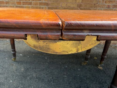 EARLY C19TH REGENCY PERIOD MAHOGANY DINING TABLE OF HIGHLY VERSATILE AND RESTRAINED DESIGN - ADDITIONAL PHOTO 14