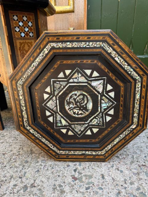 MATCHED PAIR OF LATE C19TH LIBERTY CO MOORISH STYLE OCTAGONAL OCCASIONAL TABLES - ADDITIONAL PHOTO 16