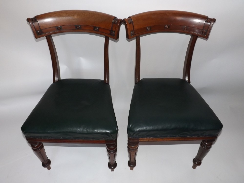 Set of 6 mid C19th period mahogany dining chairs.