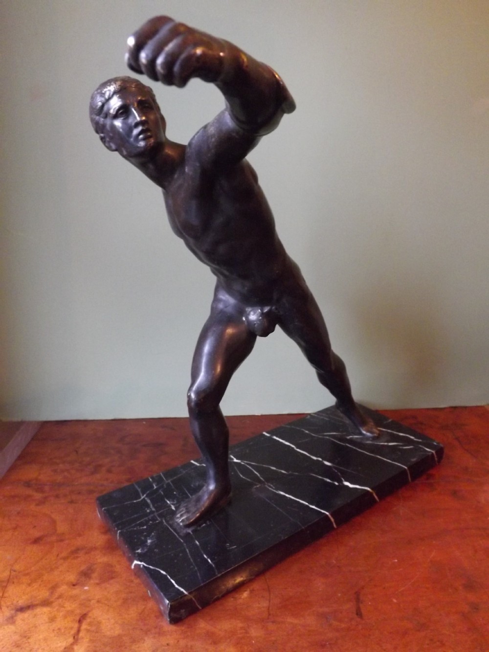 C19th 'Grand Tour' souvenir bronze after the antique sculpture 