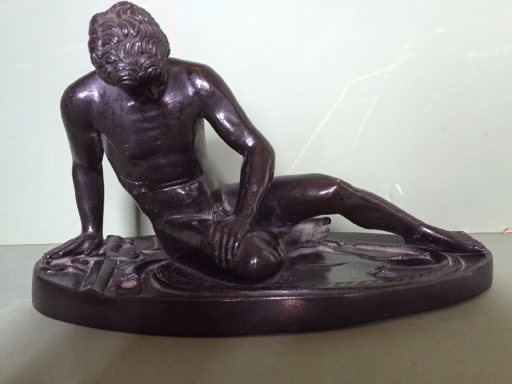 Late C19th 'Grand Tour' souvenir bronze reduction, after the antique ,of 