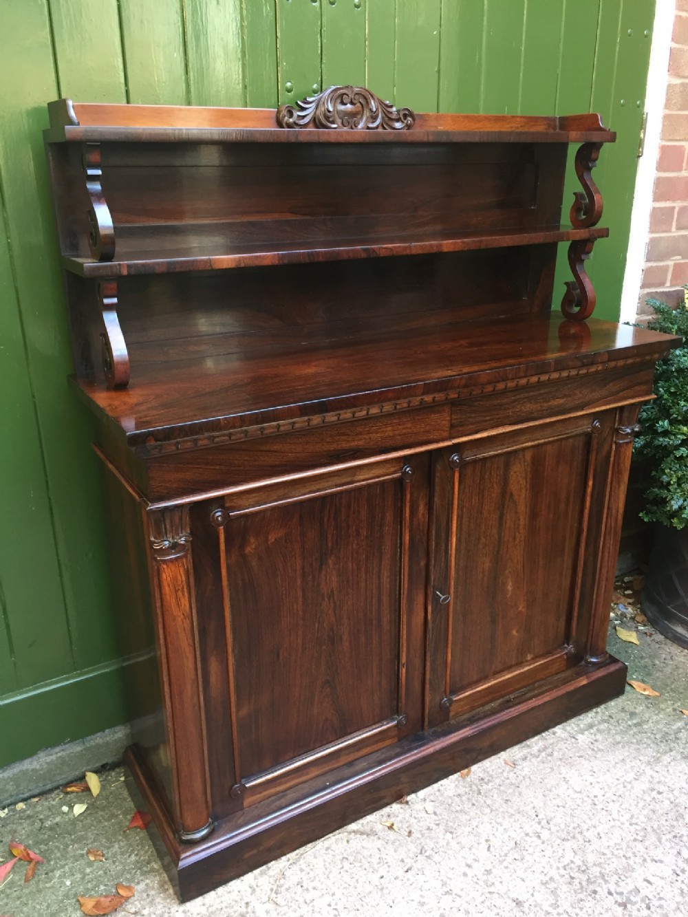 C19th William IV period rosewood chiffonier /sideboard.