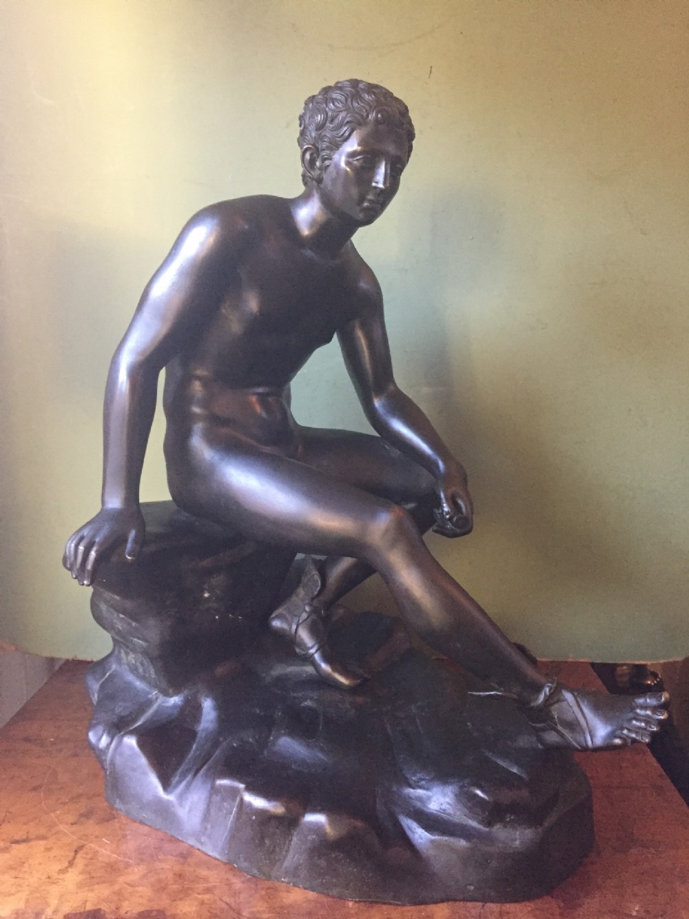 Late C19th Italian 'Grand Tour' souvenir bronze reduction , after the antique, by Sommer Foundry, Naples.