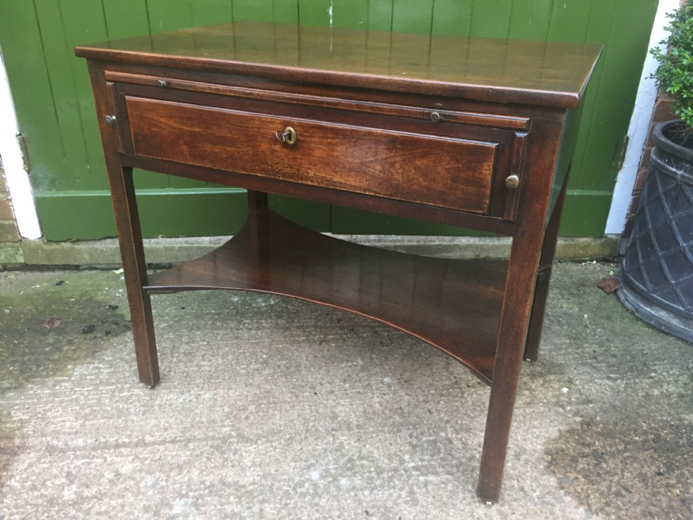 Fine mid C18th George II period mahogany architect's or draughtsman’s table of metamorphic design.