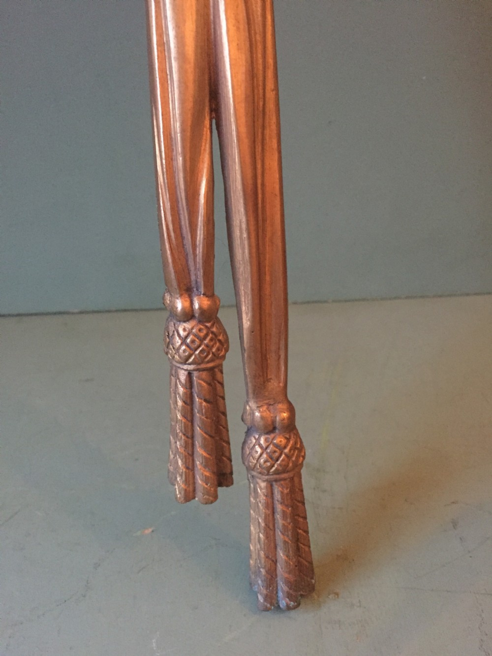 Set of 4 late C19th French ormolu twin-branch wall-lights of unusual design. View VI