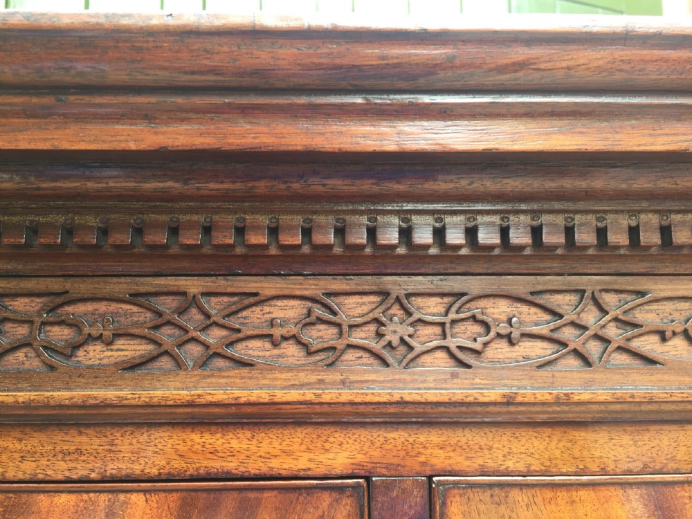 C18th George III Chippendale period mahogany chest-on-chest or tall-boy of excellent quality. View XI