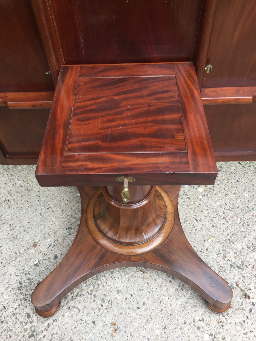Early C19th George IV period faded mahogany rectangular breakfast or centre table of unusual proportions and design. View XXI