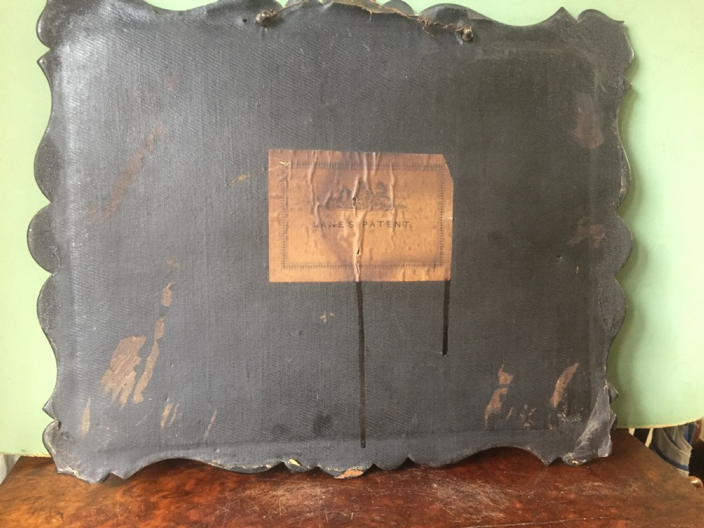 Mid C19th Victorian period reverse-glass painted and pearl patent painting by Thomas Lane of Windsor Castle. View VI