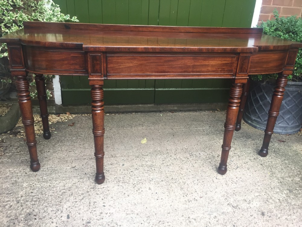 Fine early C19th Regency period mahogany serving table of exceptional colour and patina. View II